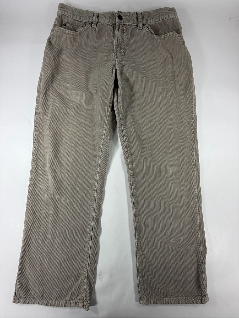 Gap 1969 Corduroy Pants 34x30 Taupe Gray Straight Leg Y2K Skater Mens 90s Casual